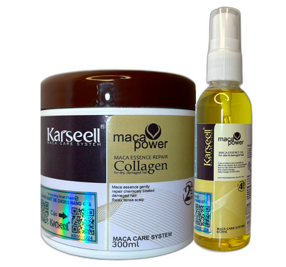 KIT MASCARILLA 300ML+ACEITE 60ML Karseell® (Renueva tu cabello)
