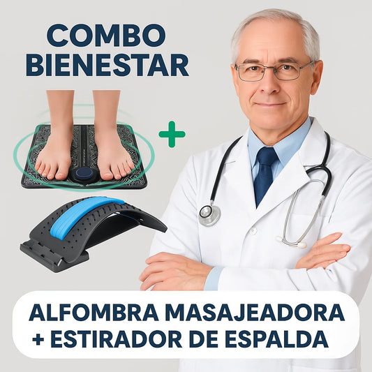 Combo Relajación Total (tapete masajeador+ estirador lumbar)
