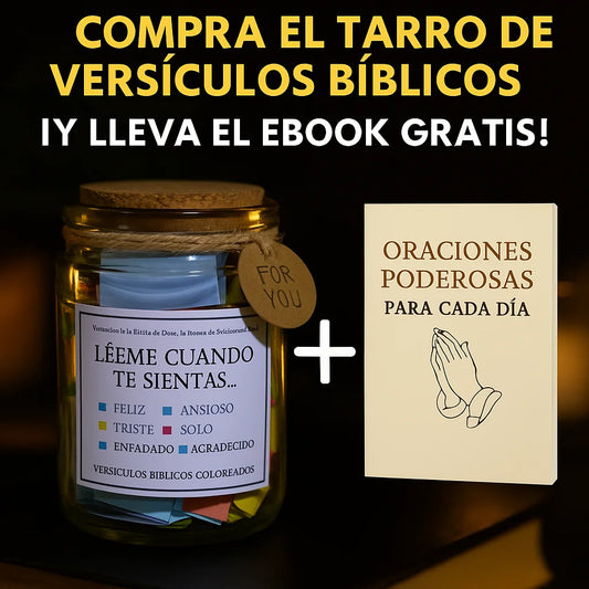 ✨ Tarro de Fe  Versículos Bíblicos para el Alma 💛 Un regalo que toca el corazón
