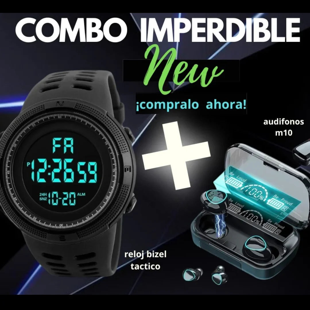 COMBO AUDIFONOSM10+RELOJ + ENVIO GRATIS